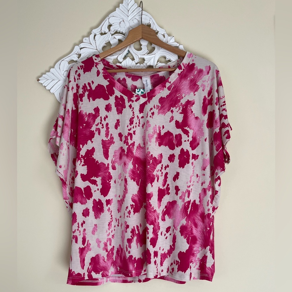Tie dye watercolor blouse NWT